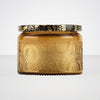 Petite Embossed Glass Jar Candle in Baltic Amber