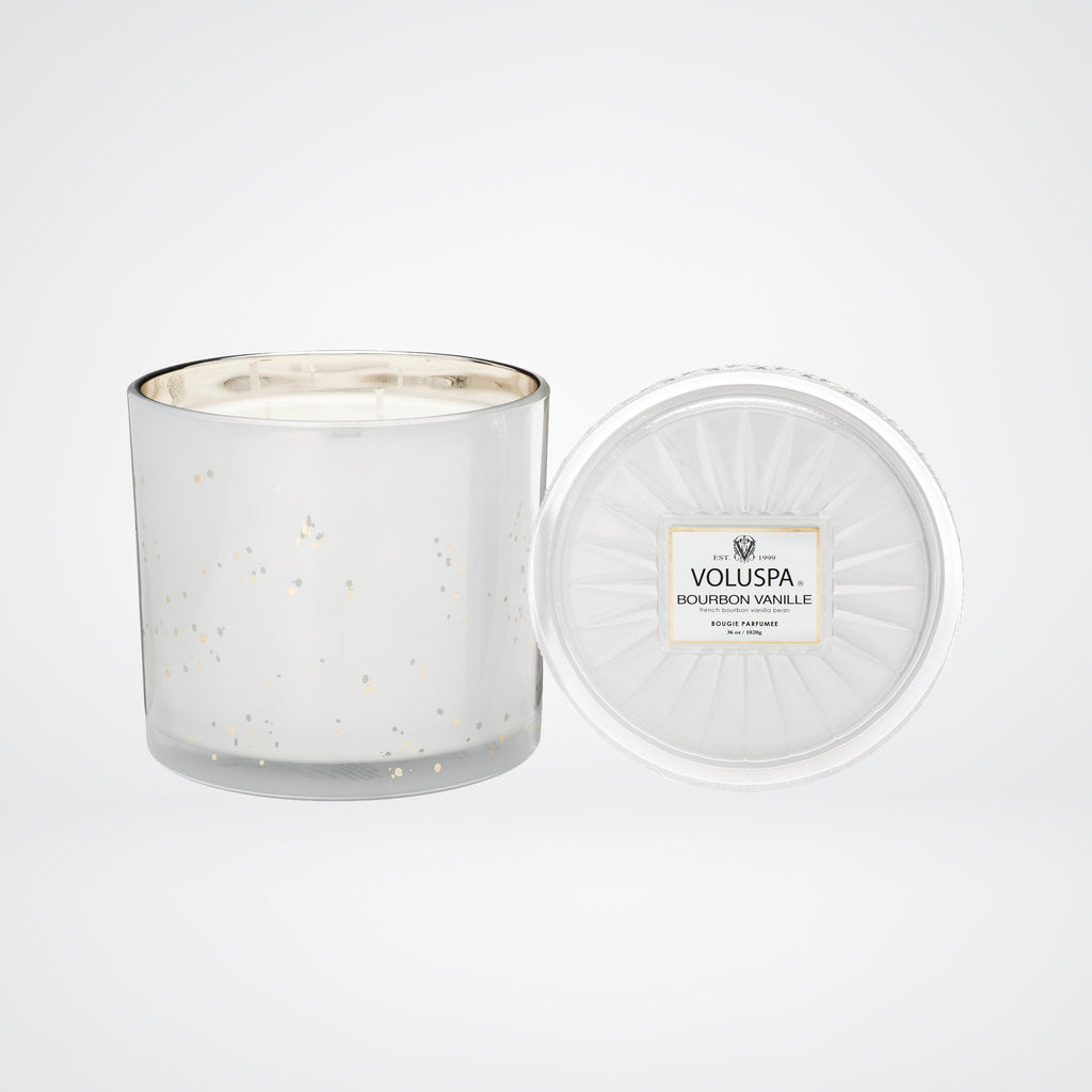 Grande Maison 3 Wick Glass Candle in Bourbon Vanille