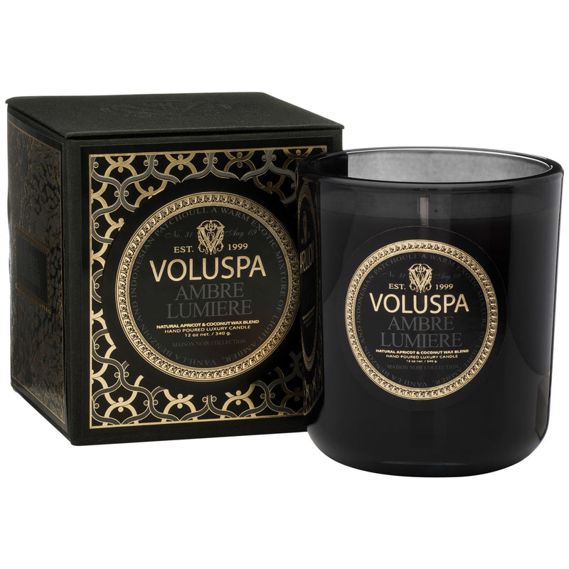 Classic Maison Candle in Ambre Lumiere design by Voluspa