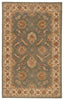 Callisto Handmade Floral Green & Beige Area Rug