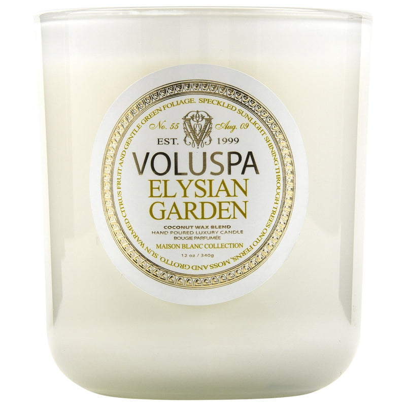 Classic Maison Candle in Elysian Garden design by Voluspa