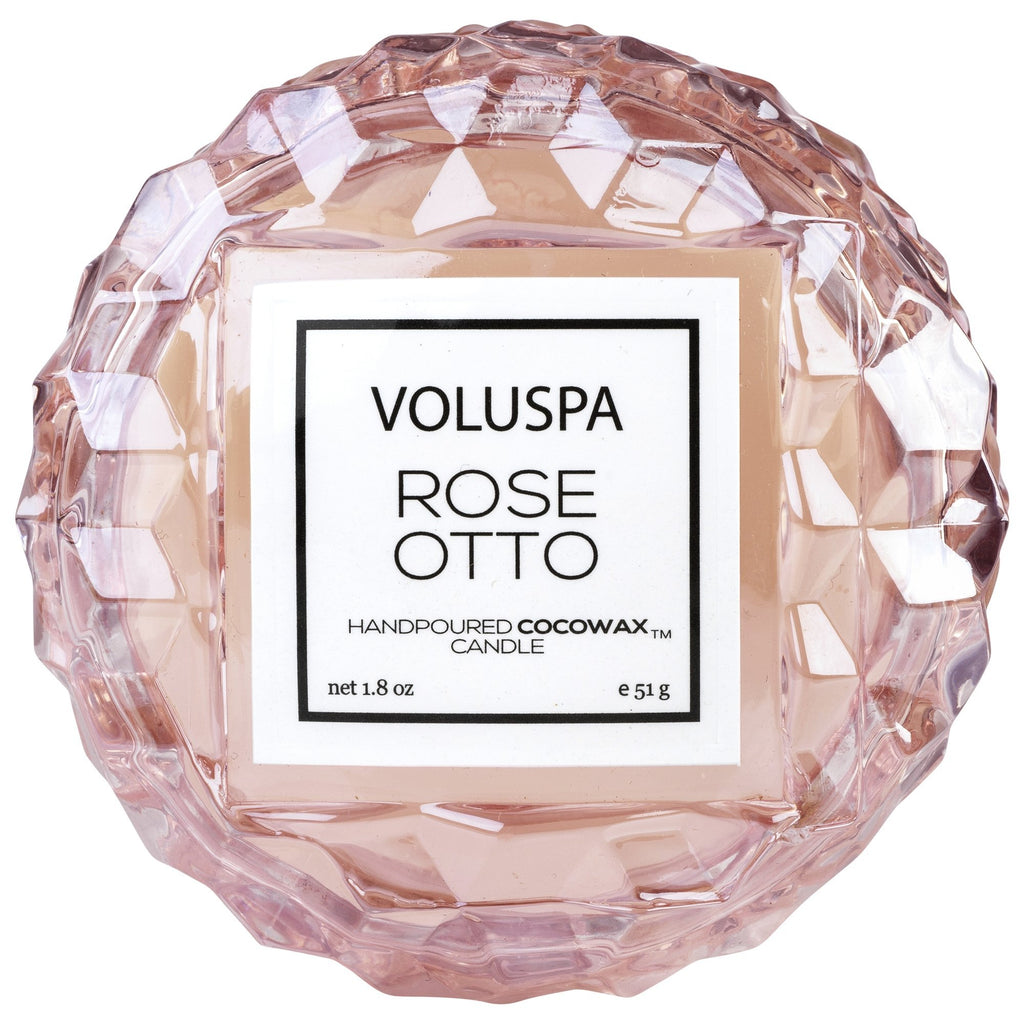 Macaron Candle in Rose Otto design by Voluspa