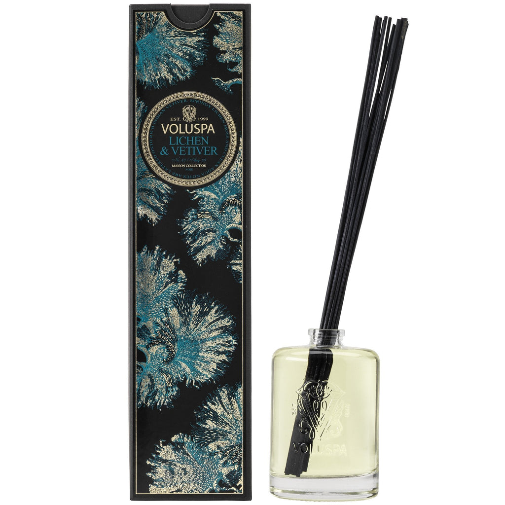 Fragrant Oil Diffuser in Lichen & Vetiver design by Voluspa