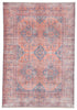 Menowin Medallion Blue & Orange Area Rug