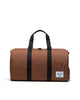 Novel Duffle in Black & Saddle Brown