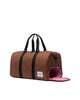 Novel Duffle in Black & Saddle Brown