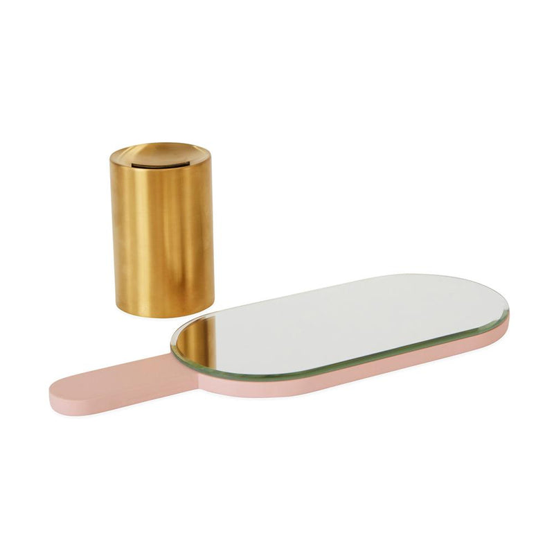 Renga Hand Mirror in Rose