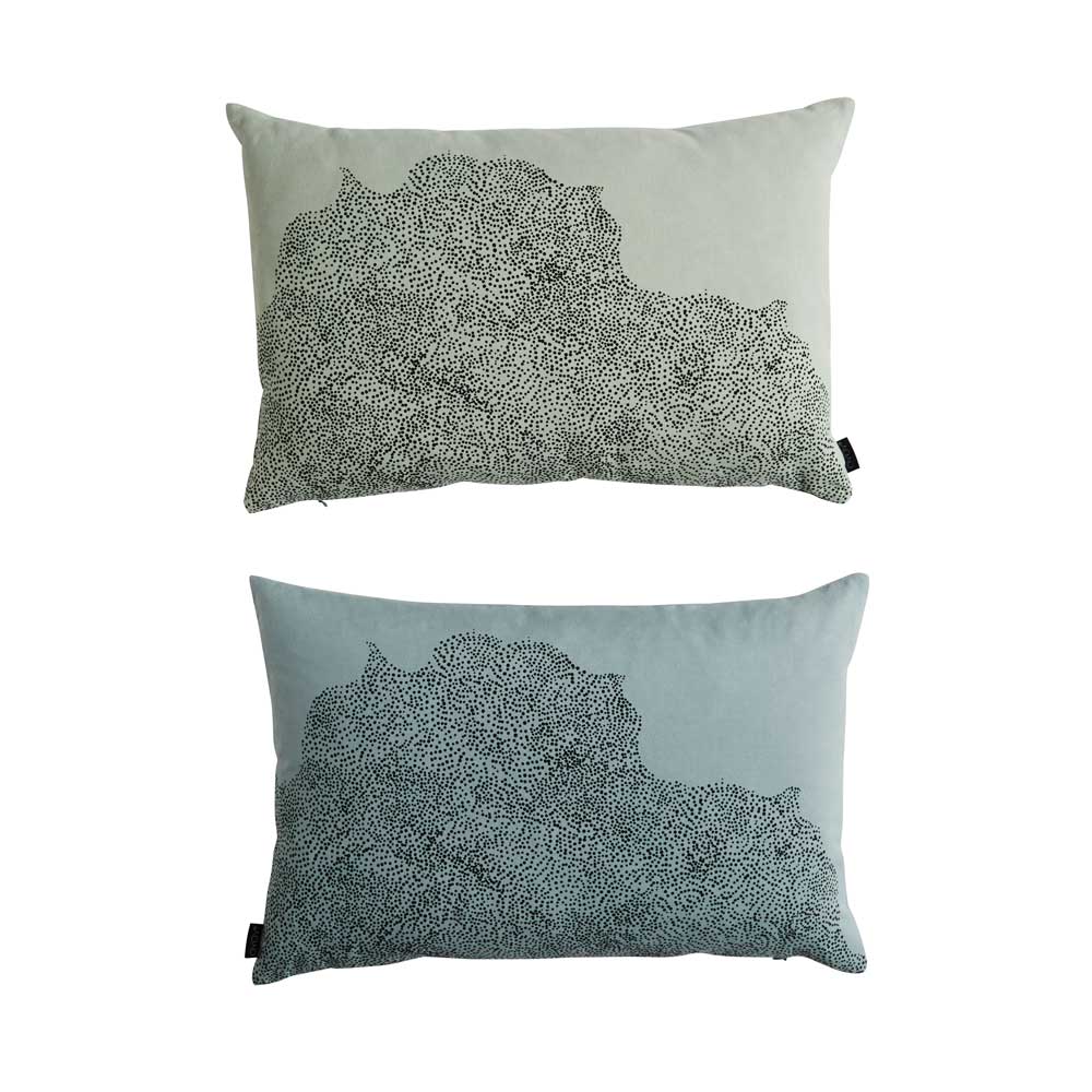 Dream Dot Cushion - Pale Blue / Pale Green