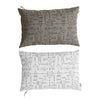 Cave Cushion in White / Grey