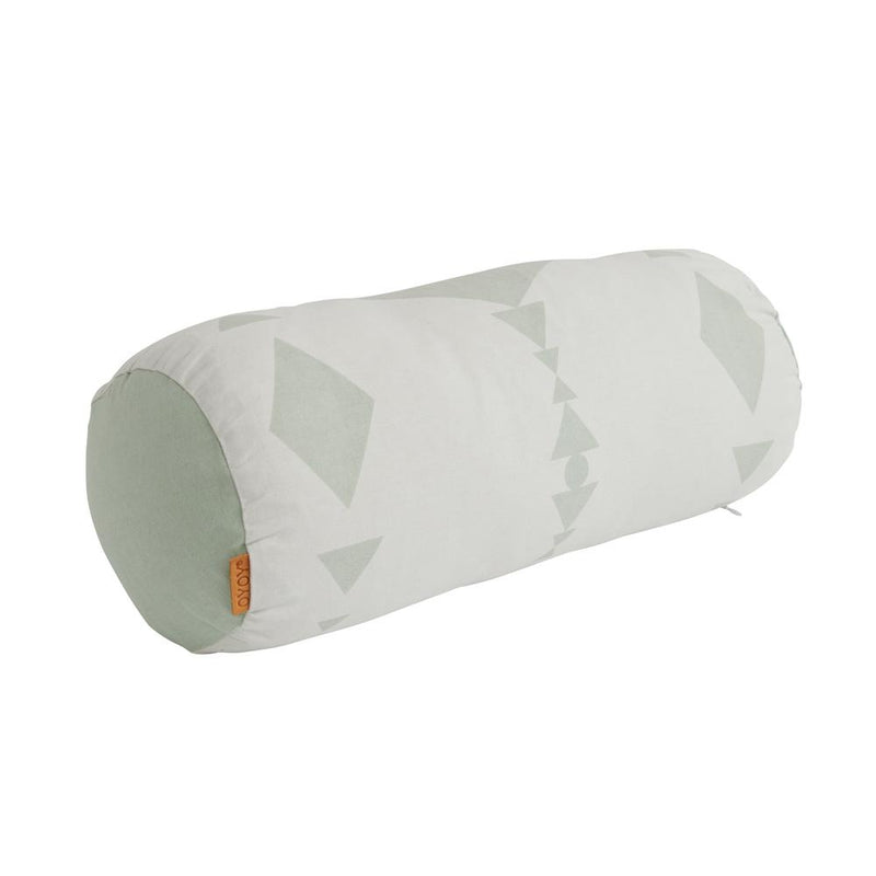 Cylinder Cushion - Minty / White