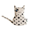 Cat Zorro Cushion in White