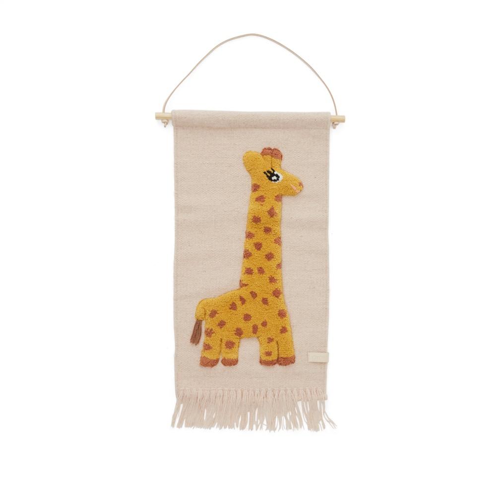 Giraffe Wallhanger in Rose