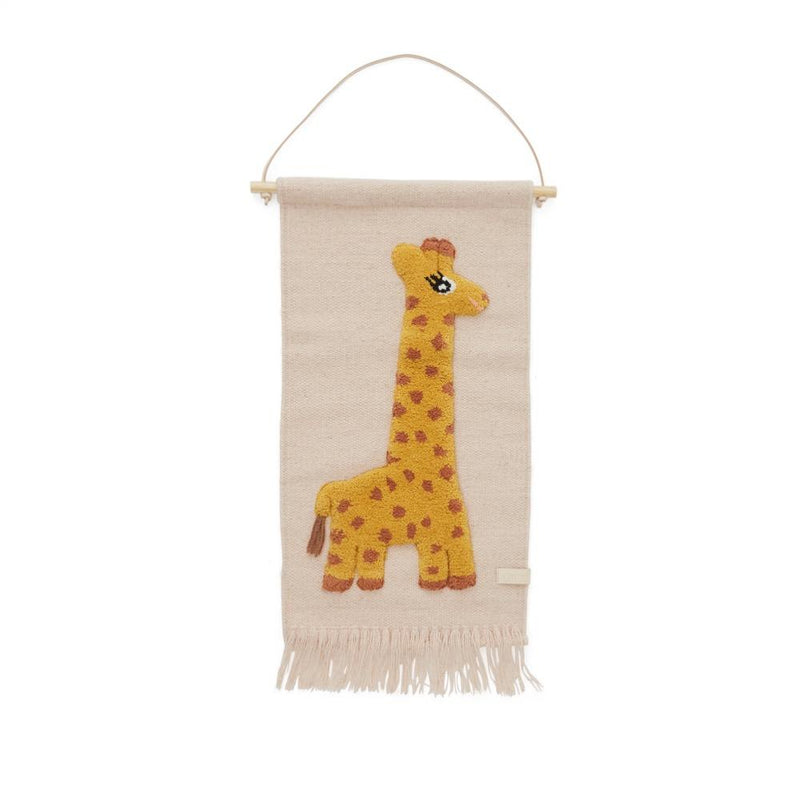 Giraffe Wallhanger in Rose