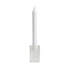 Nordic Glass Candleholder - High Facet - Clear