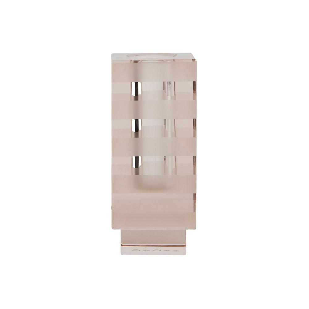 Graphic Candleholder - Light Brown