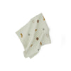 Set of 3 Tiger Muslin Square in Green