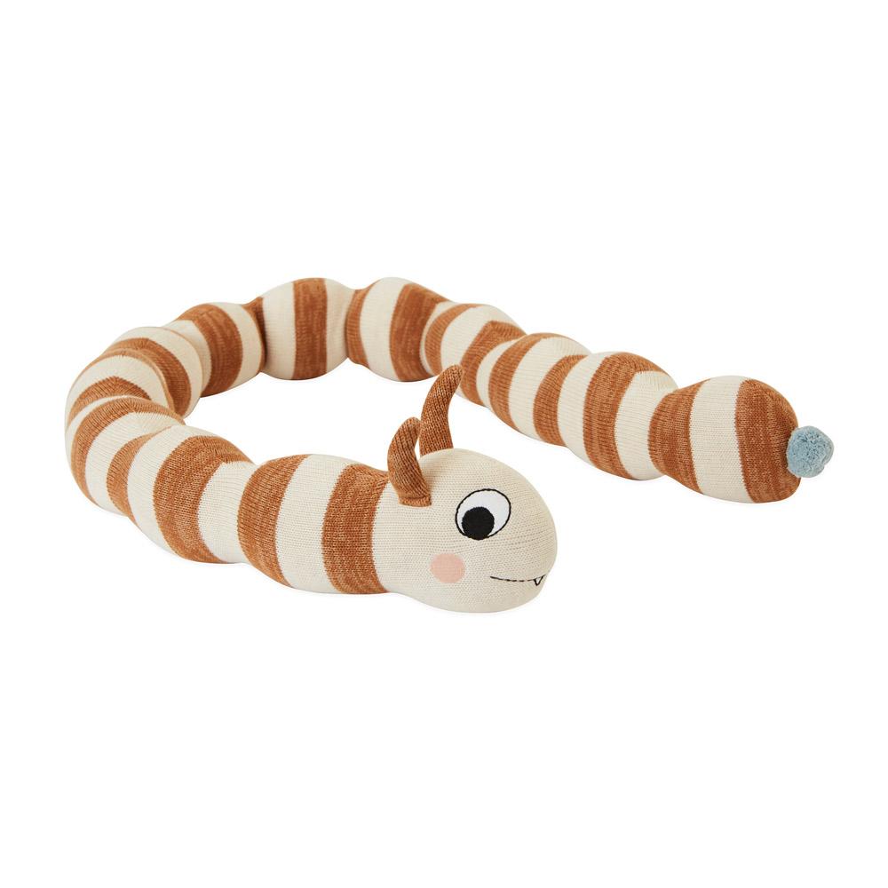 Leo Larva Figure in Caramel / Offwhite