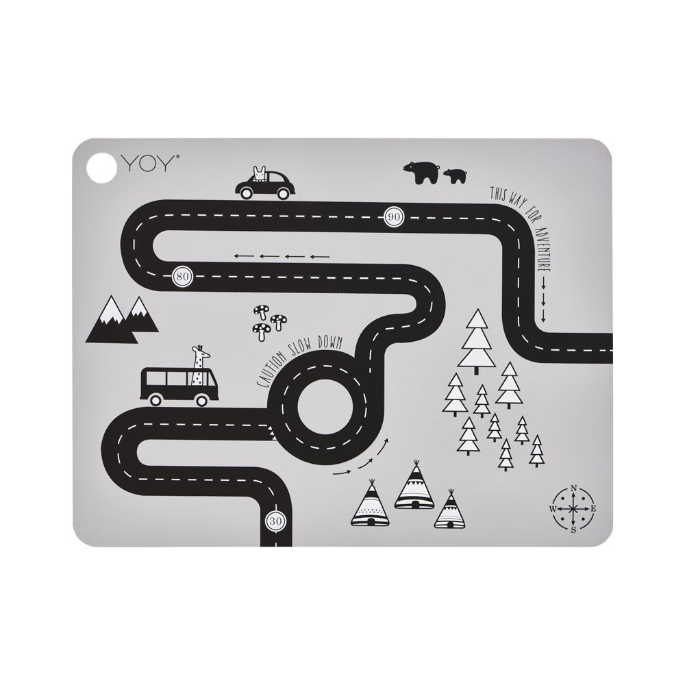 Adventure Placemat in Grey