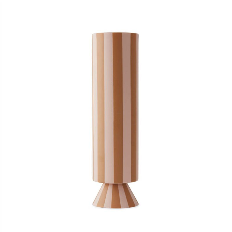 High Toppu Vase in Caramel