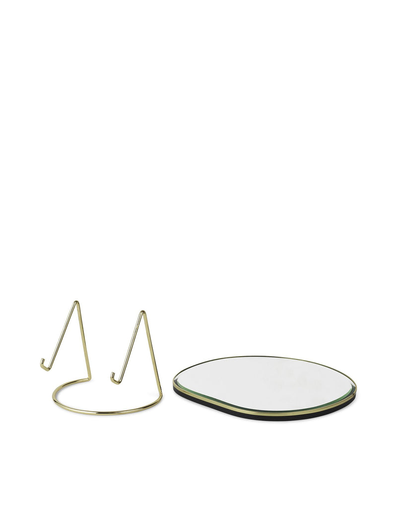 Pond Brass Table Mirror