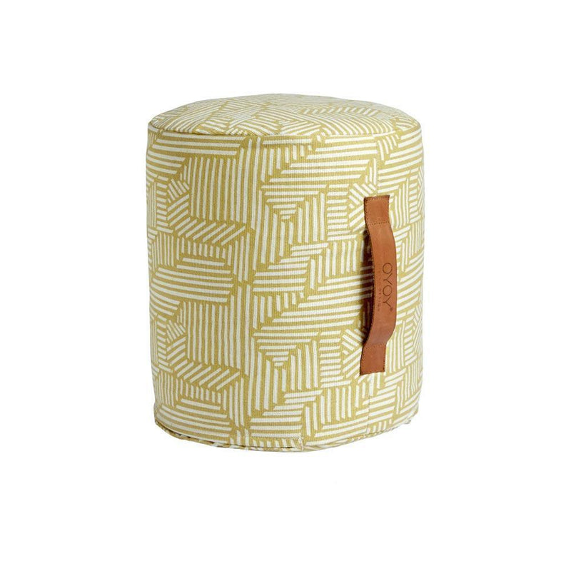 Mini Paddy Pouf - Yellow