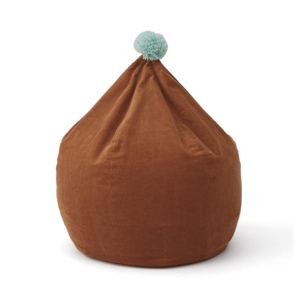 Corduroy Beanbag in Caramel