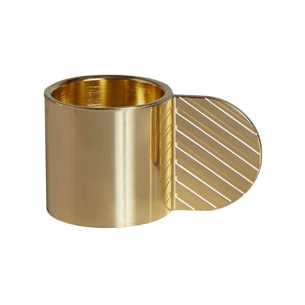 Art Candleholder - Circle - Brass