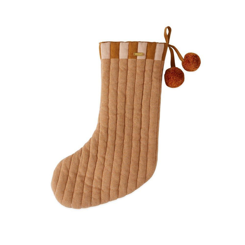 Laja Christmas Stocking - Caramel / Rose