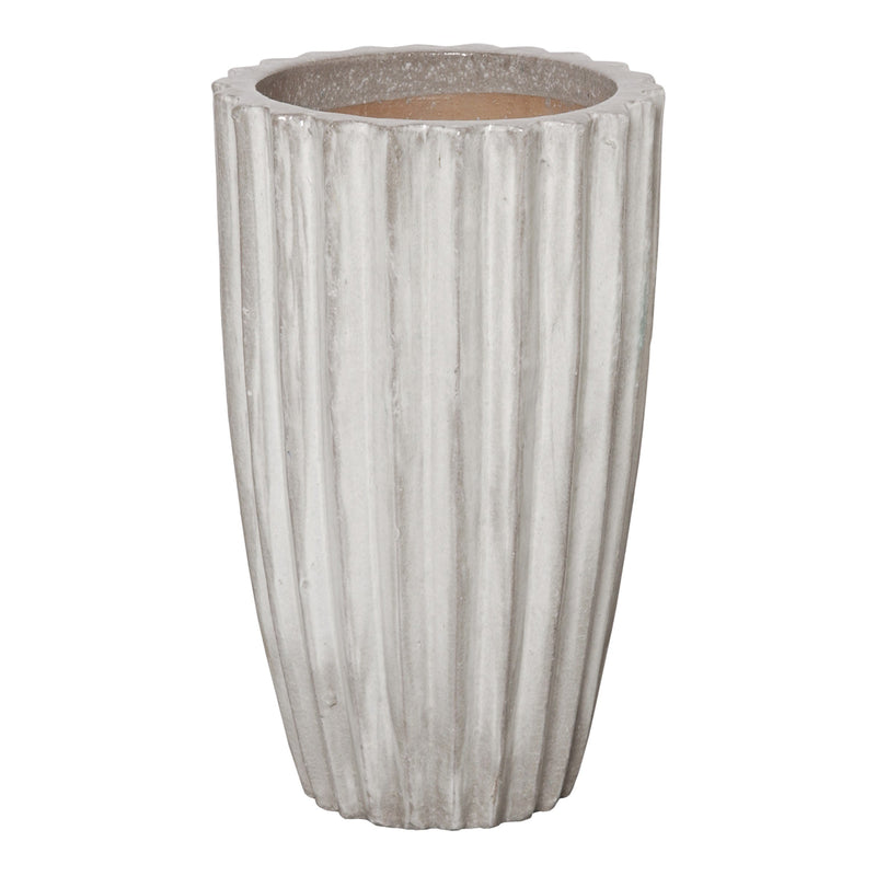 Tall Round Ridge Pot