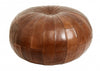 Rugby Leather Pouf