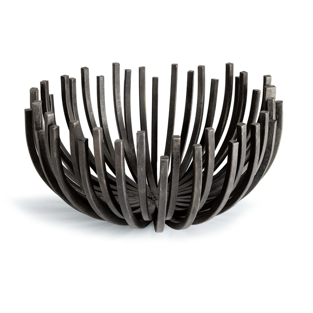 Webbed Bowl Circle in Blackened Iron design by Regina Andrew