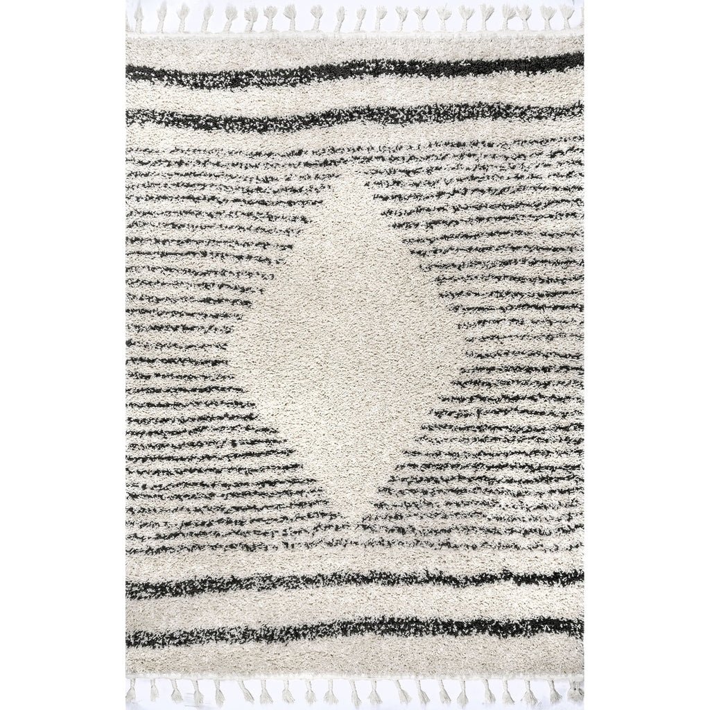 Kiera Moroccan Diamond Tassel Rug