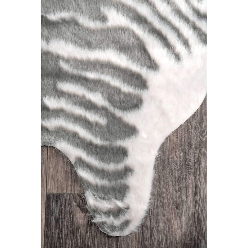 Alyssa Faux Zebra Cowhide Rug