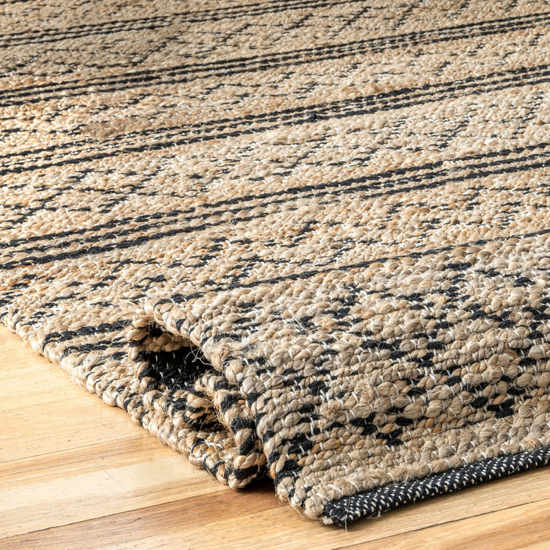 Liberty Jute Geometric Stripes Rug