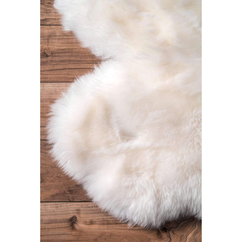 Hand Made Due Sheepskin Rug