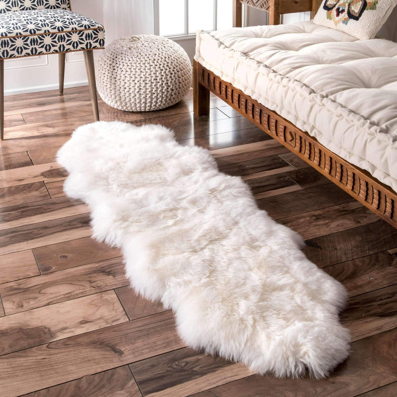 Hand Made Due Sheepskin Rug