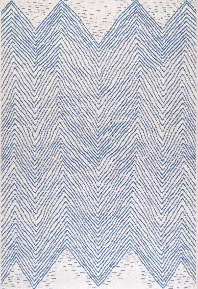 Wavy Chevron Outdoor Rug