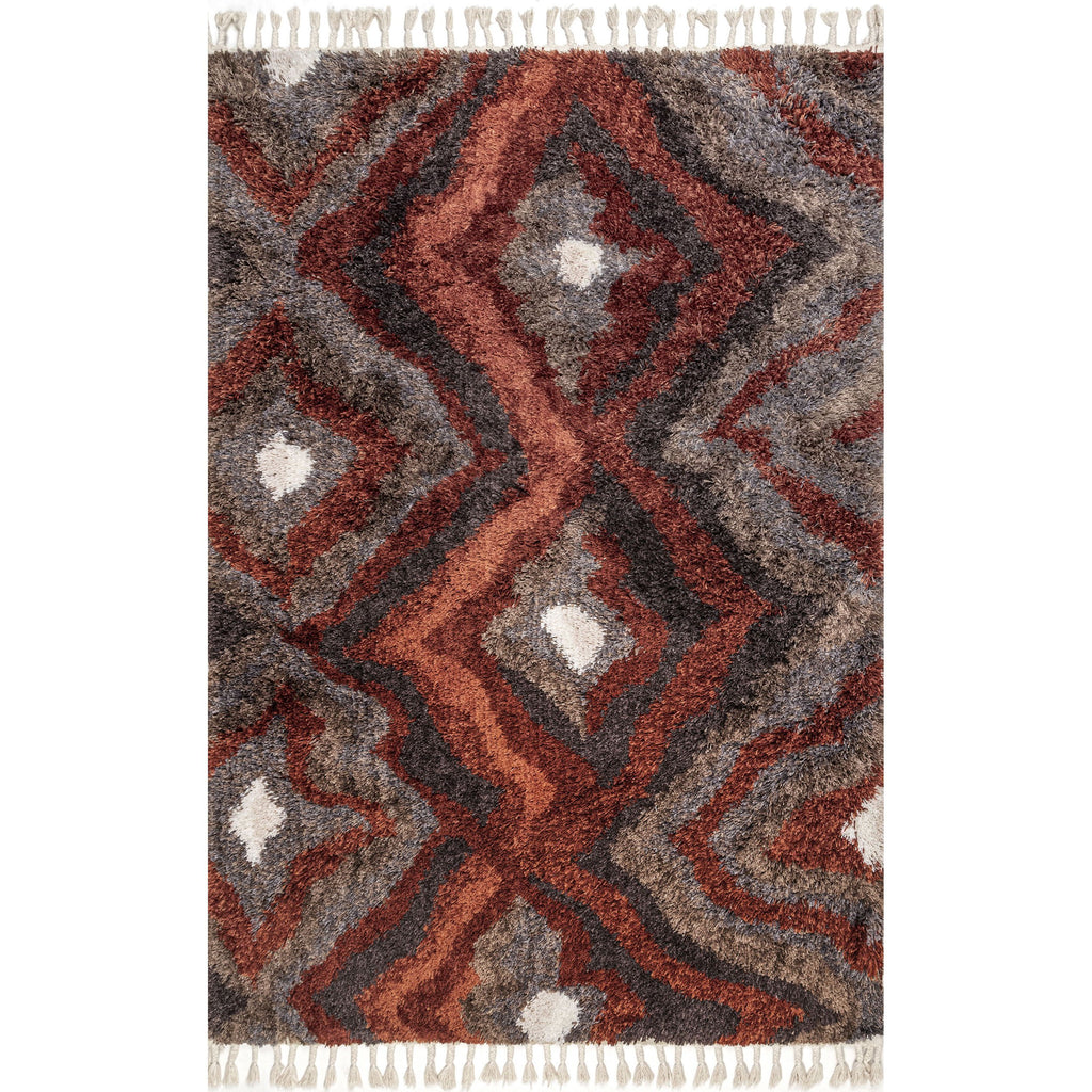 Alexia Iris Trellis Shag with Tassel Rug