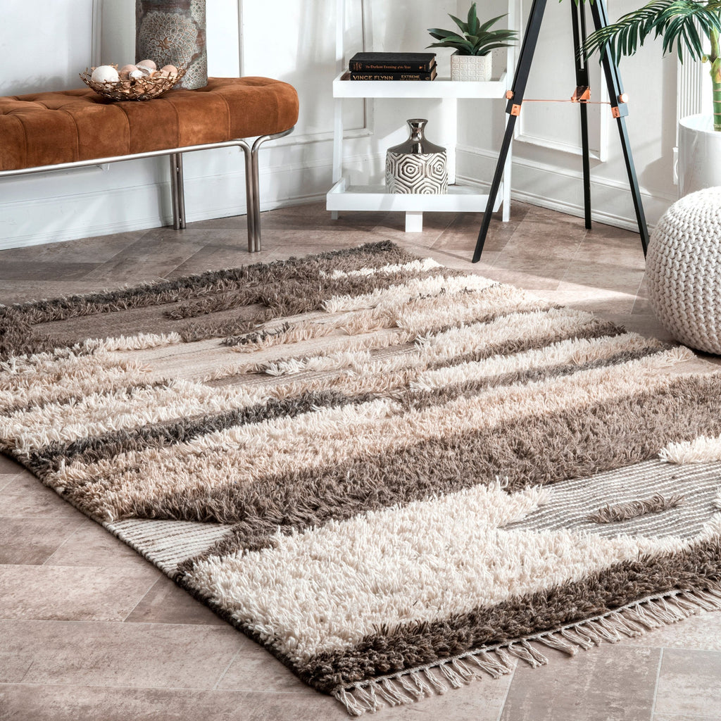 Zora Shaggy Ombre Abstract Rug