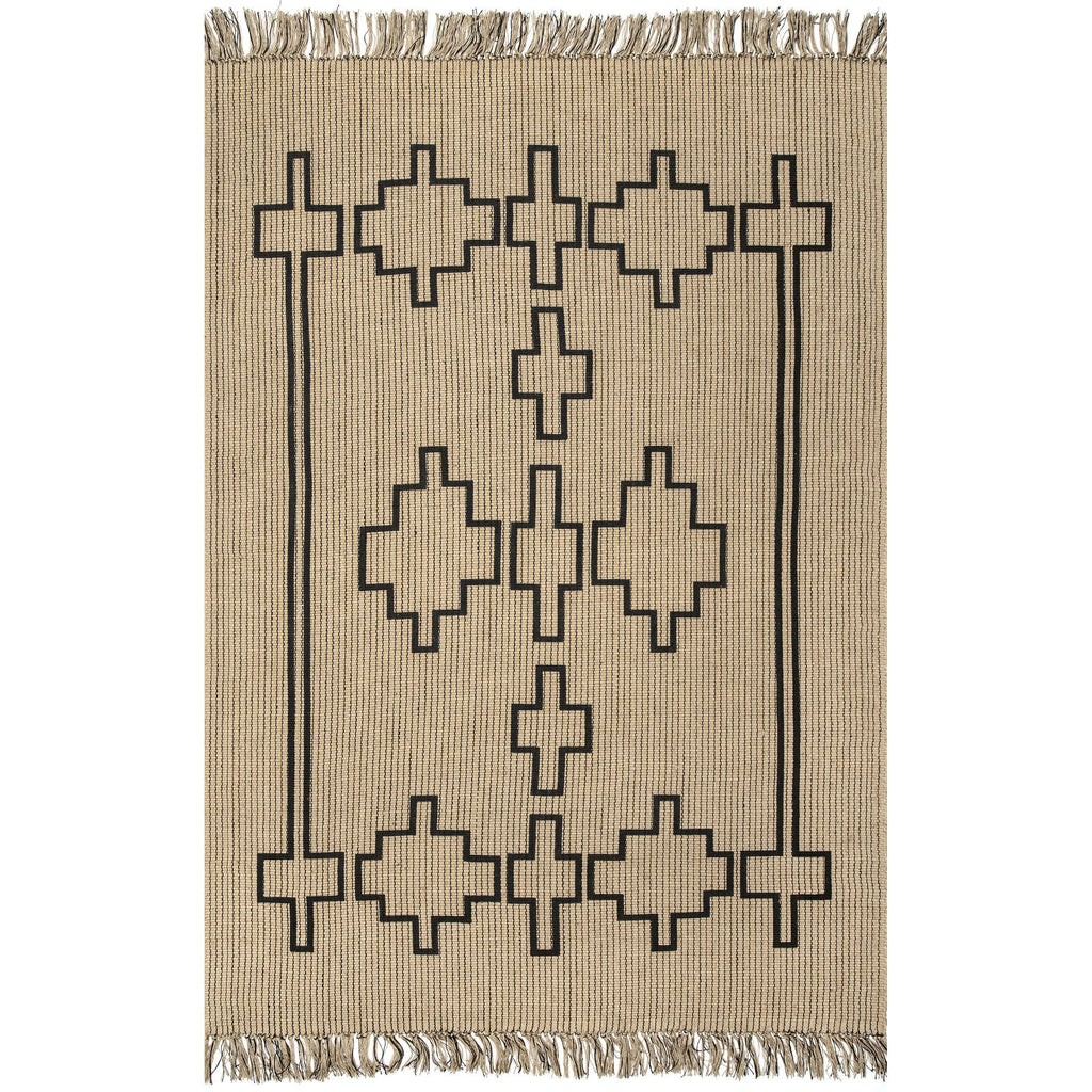 Kamilah Geometric Jute Rug