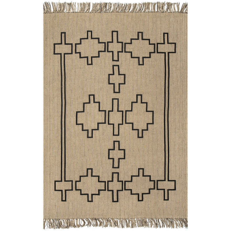 Kamilah Geometric Jute Rug