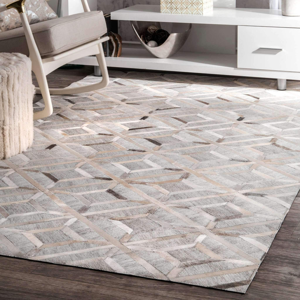 Handmade Cowhide Chanda Rug