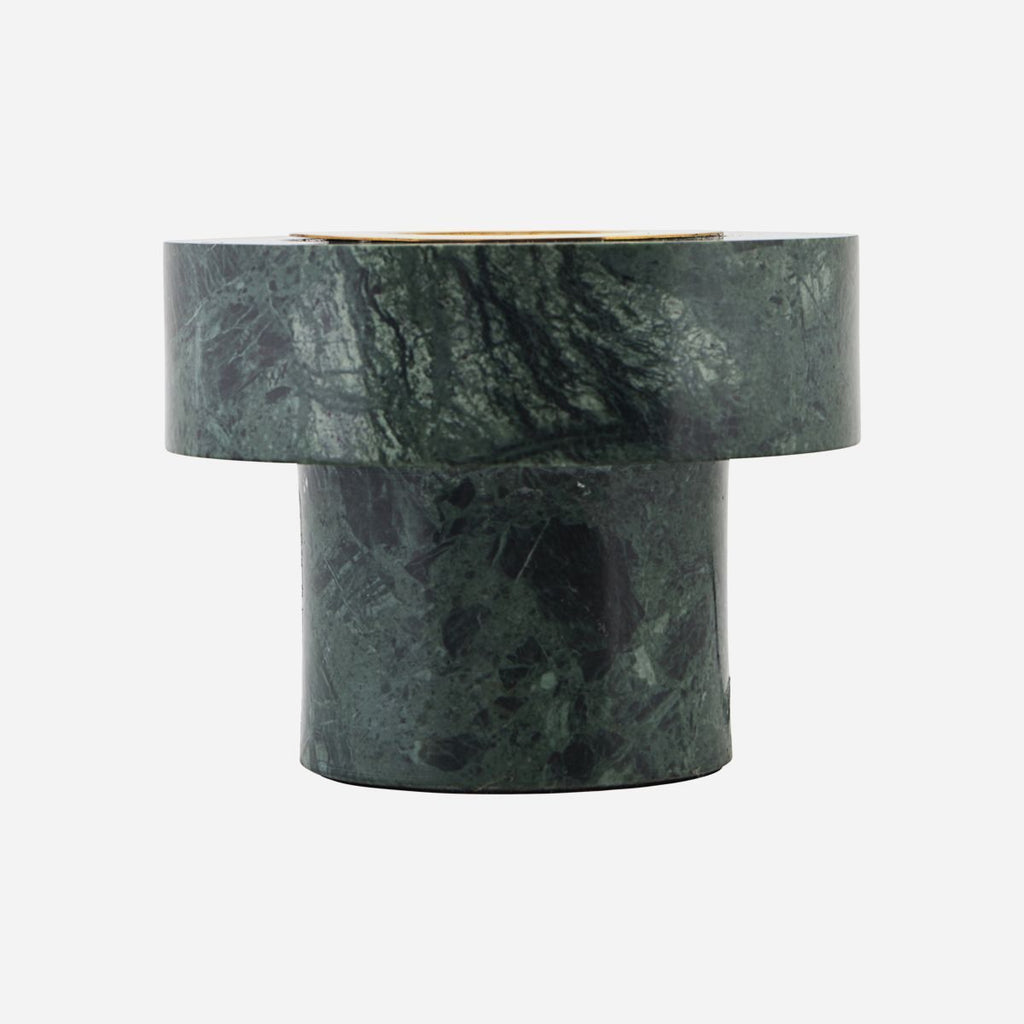 Pin Table Lamp, Green Marble