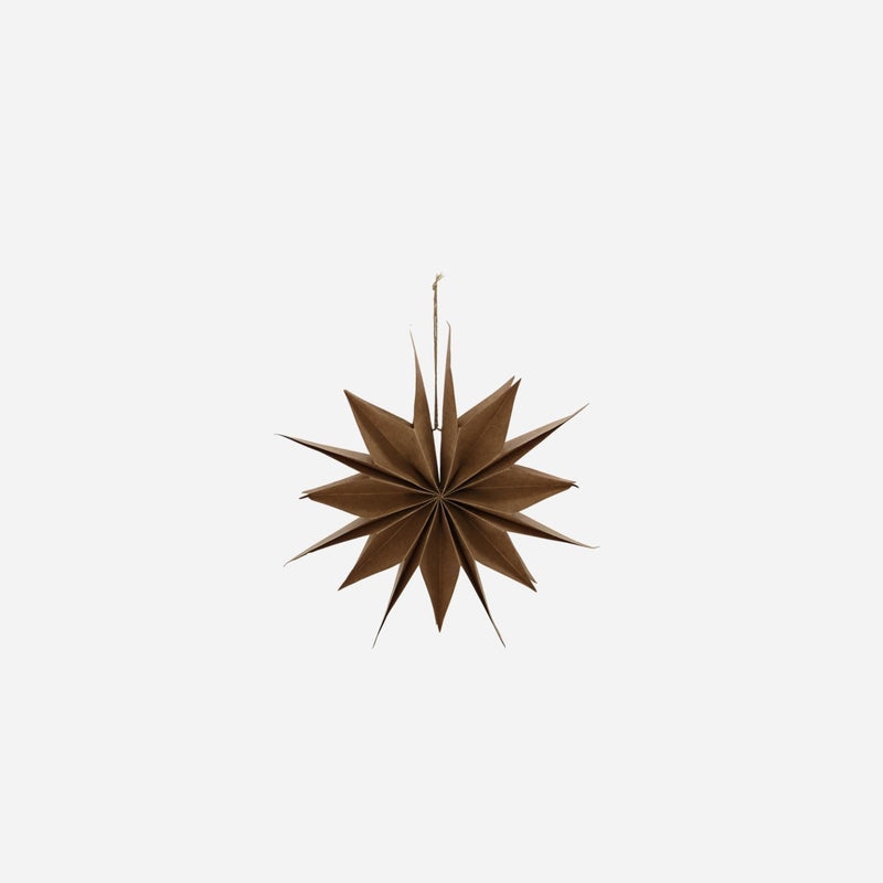 Capella Star Ornament, Natural in Various Sizes