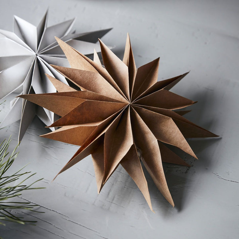 Capella Star Ornament, Natural in Various Sizes