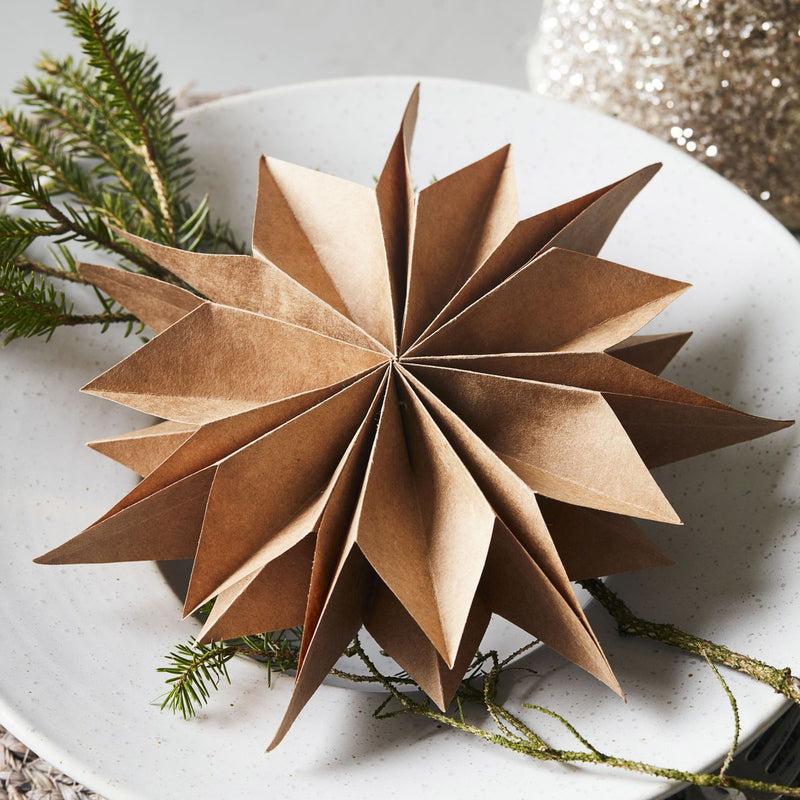 Capella Star Ornament, Natural in Various Sizes