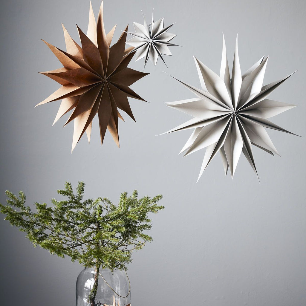 Capella Star Ornament, Natural in Various Sizes