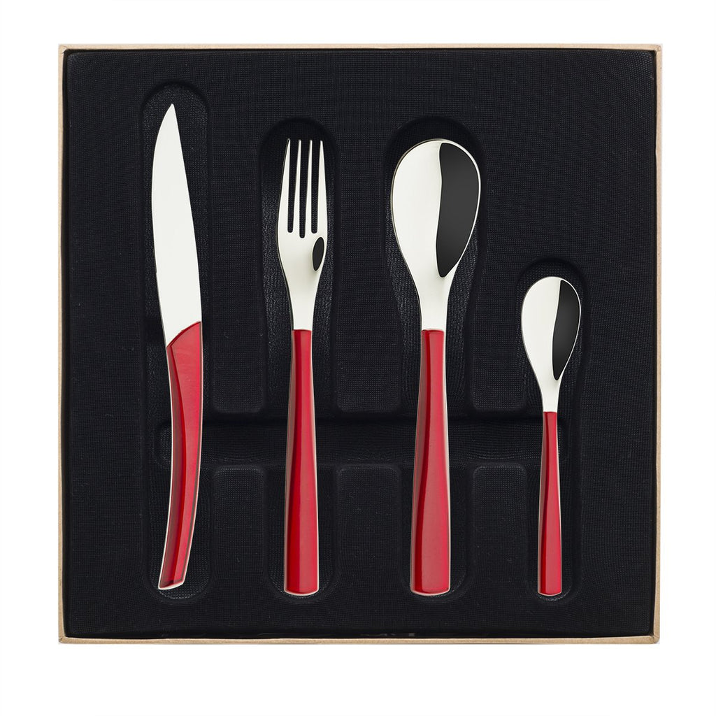 Quartz 24 Piece Flatware Set in Various Colors