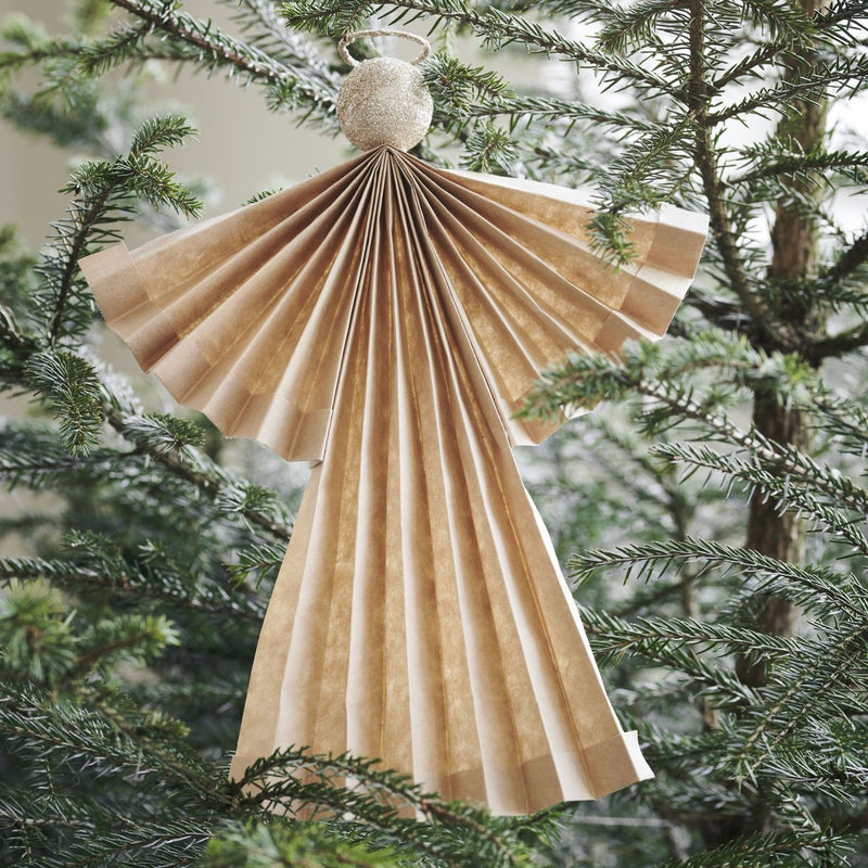 Angel Ornament, Natural in Various Sizes