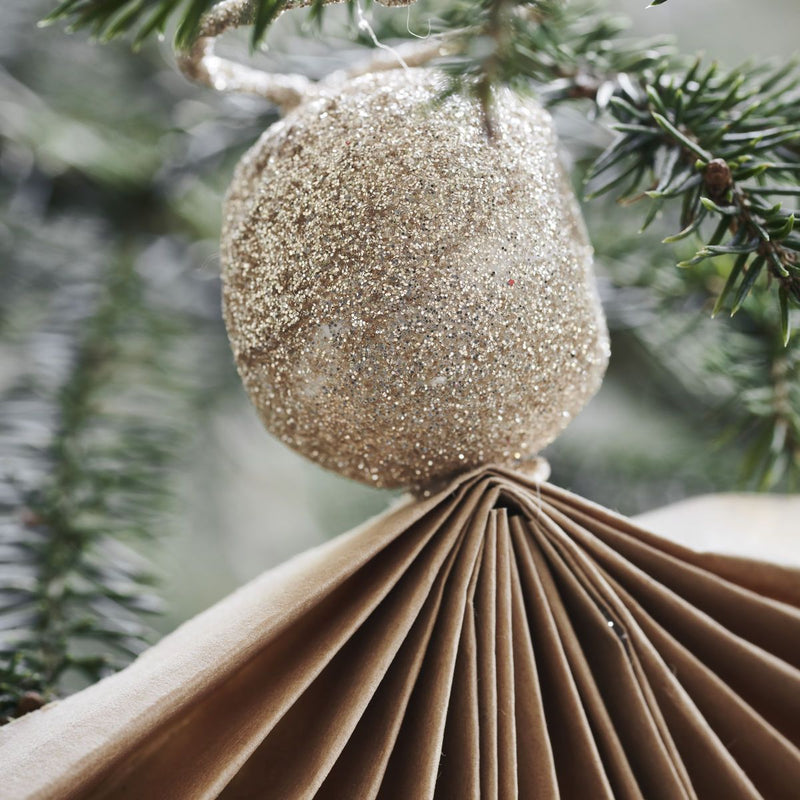 Angel Ornament, Natural in Various Sizes